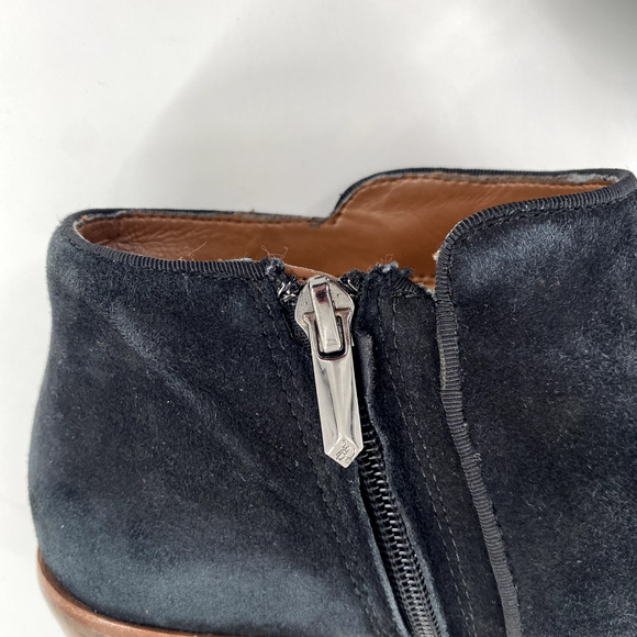Sam Edelman Petty Womens Ankle Boot Black Suede Leather Side Zip Block Heel Sz 9 - Picture 4 of 11